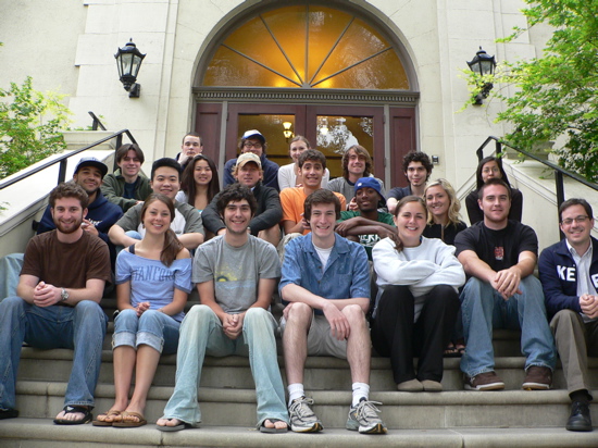 Class Photo on the steps of Pearsons Hall